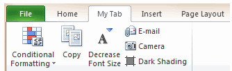 how to add custom ribbon to excel 2010 in vba