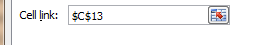 Set linked cell - check box -excel