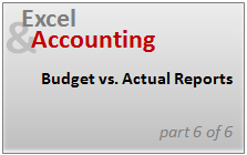 Budget vs. Actual Profit Loss Report using Pivot Tables