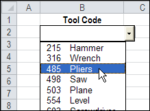 Multi-Column Combo Boxes in Excel
