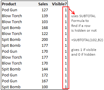 Exclude Hidden Rows from Totals [How to?]