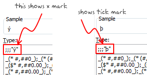 Custom Cell Formatting Codes in Excel - Example 2