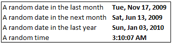 How to pick a random date? [Formulas]