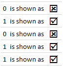 How to get tick marks in Excel? [custom cell formatting]