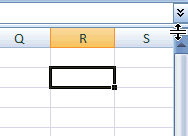 How to add a split to excel worksheet?