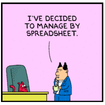 Dilbert on Excel, Spreadsheets and Cell C23
