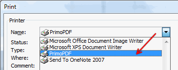 PrimoPDF is a free PDF conversion software that can used to convert excel spreadsheets to PDF format