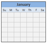 How to make a calendar - Excel