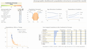 Final Demographic Dashboard - you will create something like this when you finish the training