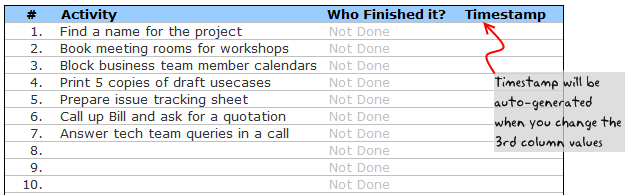 project to do list template excel