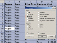 Change formulas to values using Paste Special