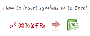 Inserting & Using Symbols in Excel