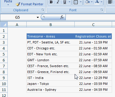 Quick Zebra Lines in Excel - Tip