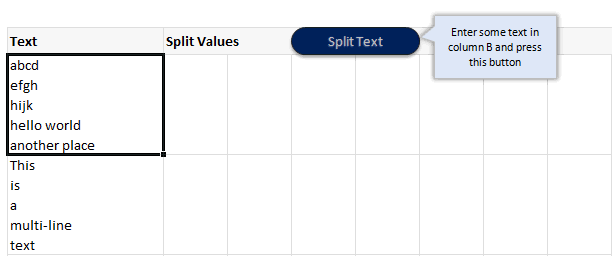 Split Text on New Line using Excel & VBA [Macros]