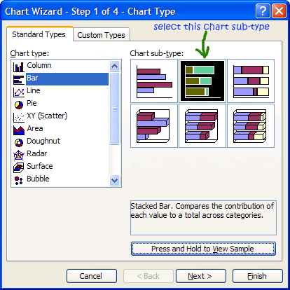 create excel gantt chart with bar graphs