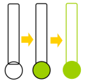 Hot Thermometer Charts in Excel – here is a cool way to do them