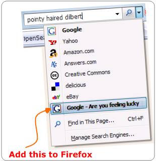 google-iam-feeling-lucky-search-plug-in for mozilla firefox