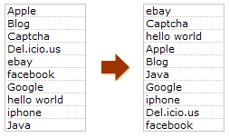 shuffle a list of numbers / items in random order in excel 