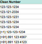 Clean up Incorrectly Formatted Phone Numbers using Excel