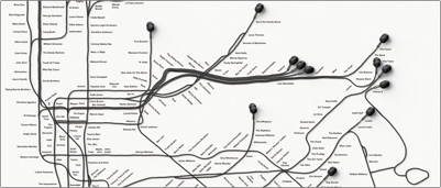 Sony walkman sub way map advertisement