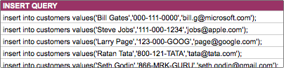 SQL Queries from Excel