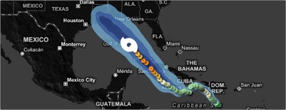 Tracking Hurricane Gustav - Infographics