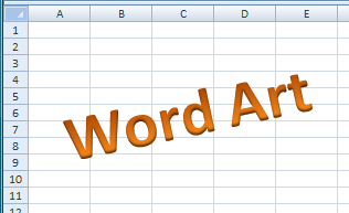 Using WordArt in Excel