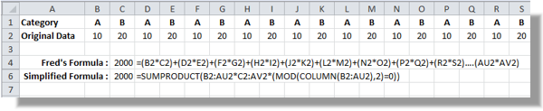 Formula Forensics No.004 – Fred’s Problem