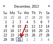 last-date-of-month-formula in Excel