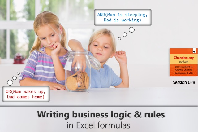 CP028 - How to tell business logic & rules to Excel formulas  - an introduction to Excel logic functions - Chandoo.org podcast