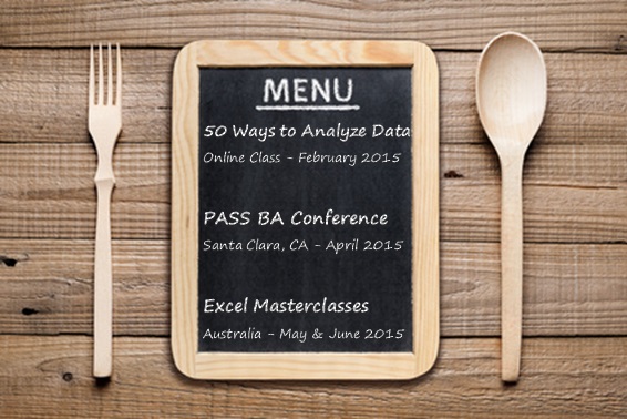 3 Course Meal of Excel Awesomeness for You