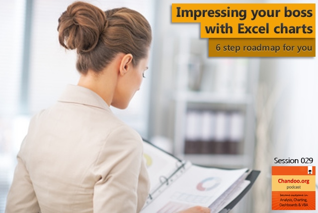 CP029: Impress your boss with Excel charts - 6 step road map for you - Chandoo.org podcast