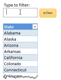 Filter as you type [Quick VBA tutorial]