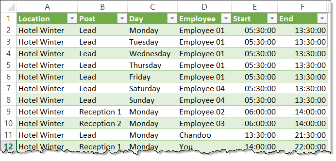 reshaing-timesheet-data