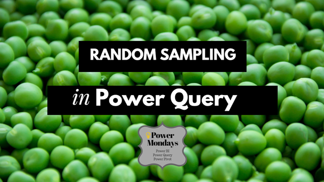 howto get random sample in power query