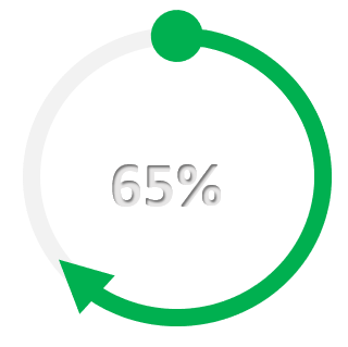 progress chart with arrow