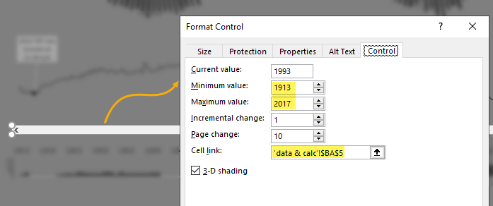 form control for selecting year