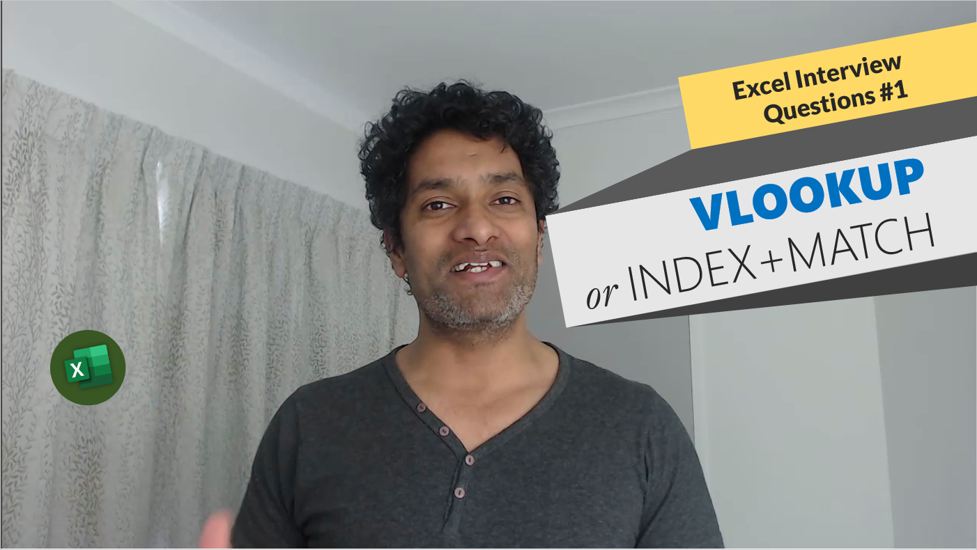 VLOOKUP or INDEX+MATCH? – Excel Interview Question – 01