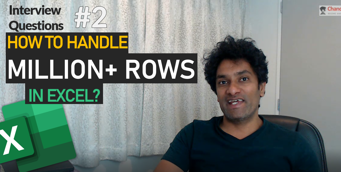 How can you analyze 1mn+ rows data – Excel Interview Question – 02