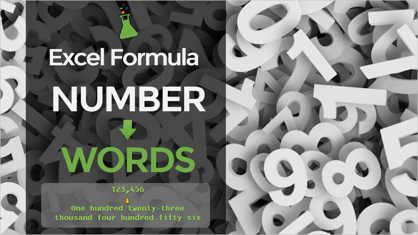 convert number to words with this excel formula