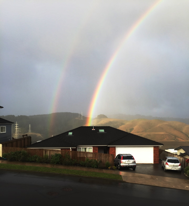 Double rainbow - Wellington