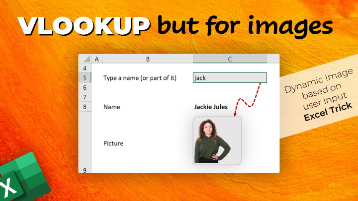 Image Lookup – How-to show dynamic picture in a cell [Excel Trick]